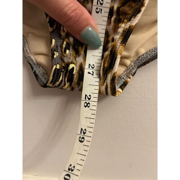 NWT Shape FX Swim Leopard One-piece sz 12 mob wife slimming - Picture 7 of 10